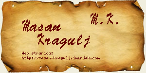 Mašan Kragulj vizit kartica